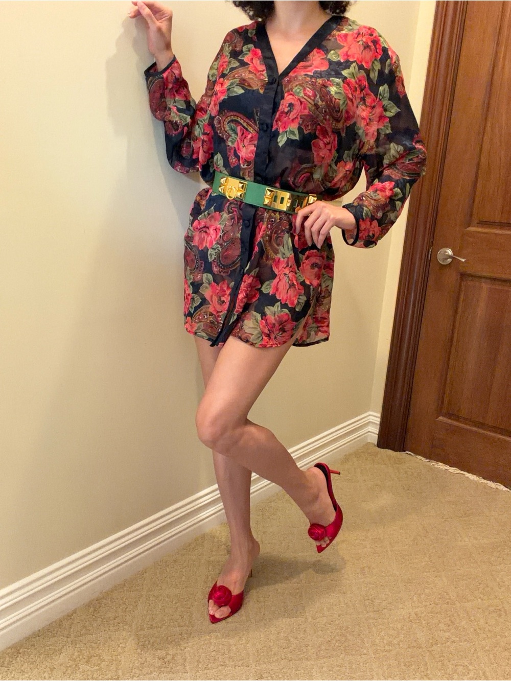 Vintage Victoria’s Secret M/L sheer top/dress.